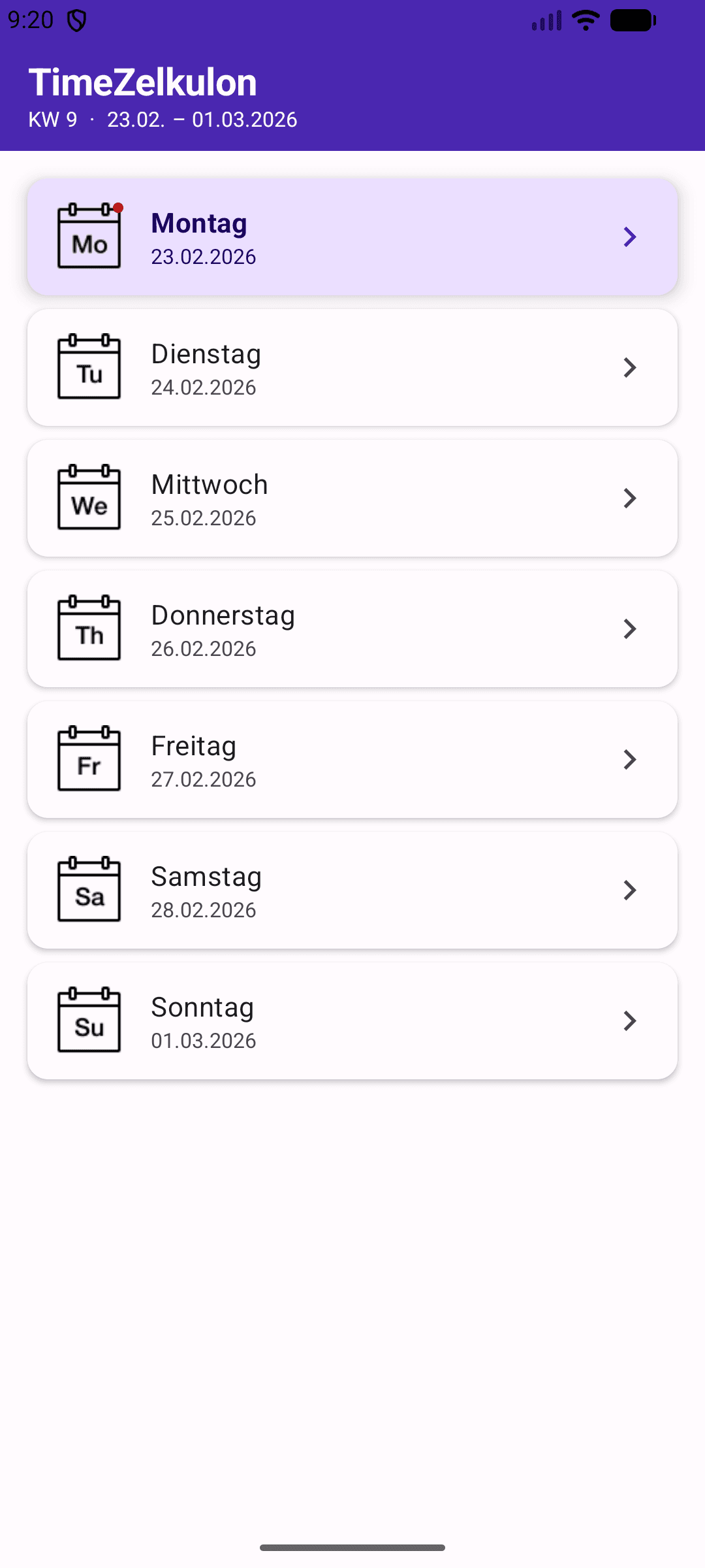 TimeZelkulon – Time Tracking Screenshot 1